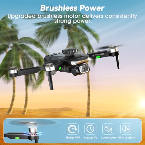 S165max Drone with 1080P HD Camera for Adults, Brushless Motor, Foldable FPV Drone Z89131