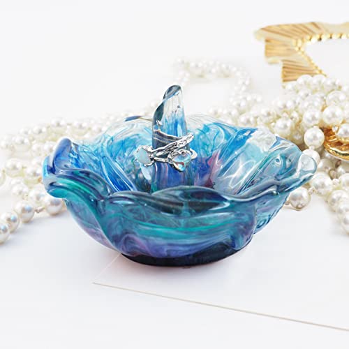 Lotus Rose Silicone Mold for Resin Jewelry Tray & Candle Holder Z38054