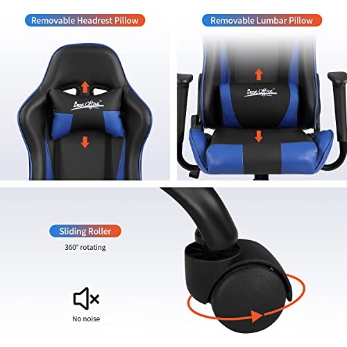 Gaming Chair PU Leather High Back Ergonomic Racing Swivel Office Desk Chair Red G9850