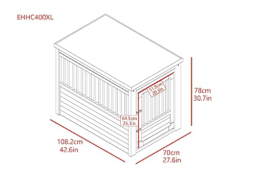 New Age Pet® ECOFLEX® Dog Crate End Table - Furniture-Style Pet Crate with Stainless Steel Tubing J4624