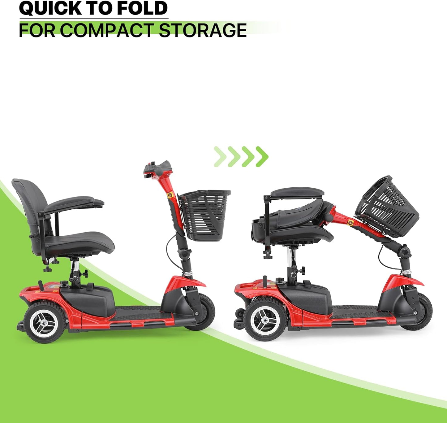 Magshion 3-Wheel Folding Mobility Scooter for Adults S71968