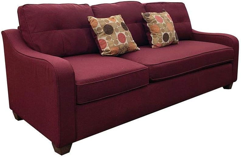 Cleavon II Sectional Sofa with 2 Pillows, Red Linen Z232