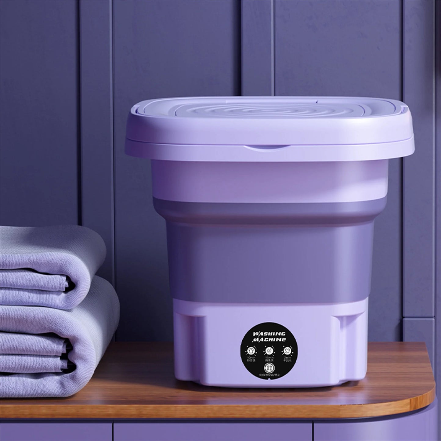 Purple JahyShow Portable Washing Machine 8L Mini Washer for Baby Clothes X468298