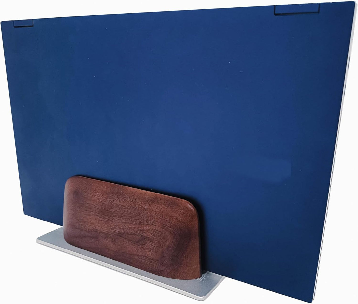 Walnut Wood Vertical Laptop Tablet Stand for Desk Y1925