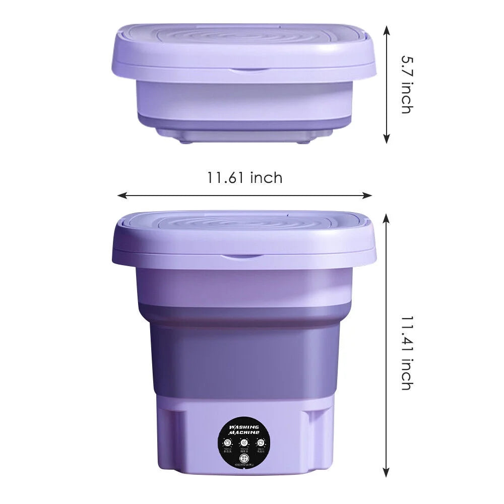Purple JahyShow Portable Washing Machine 8L Mini Washer for Baby Clothes X468298