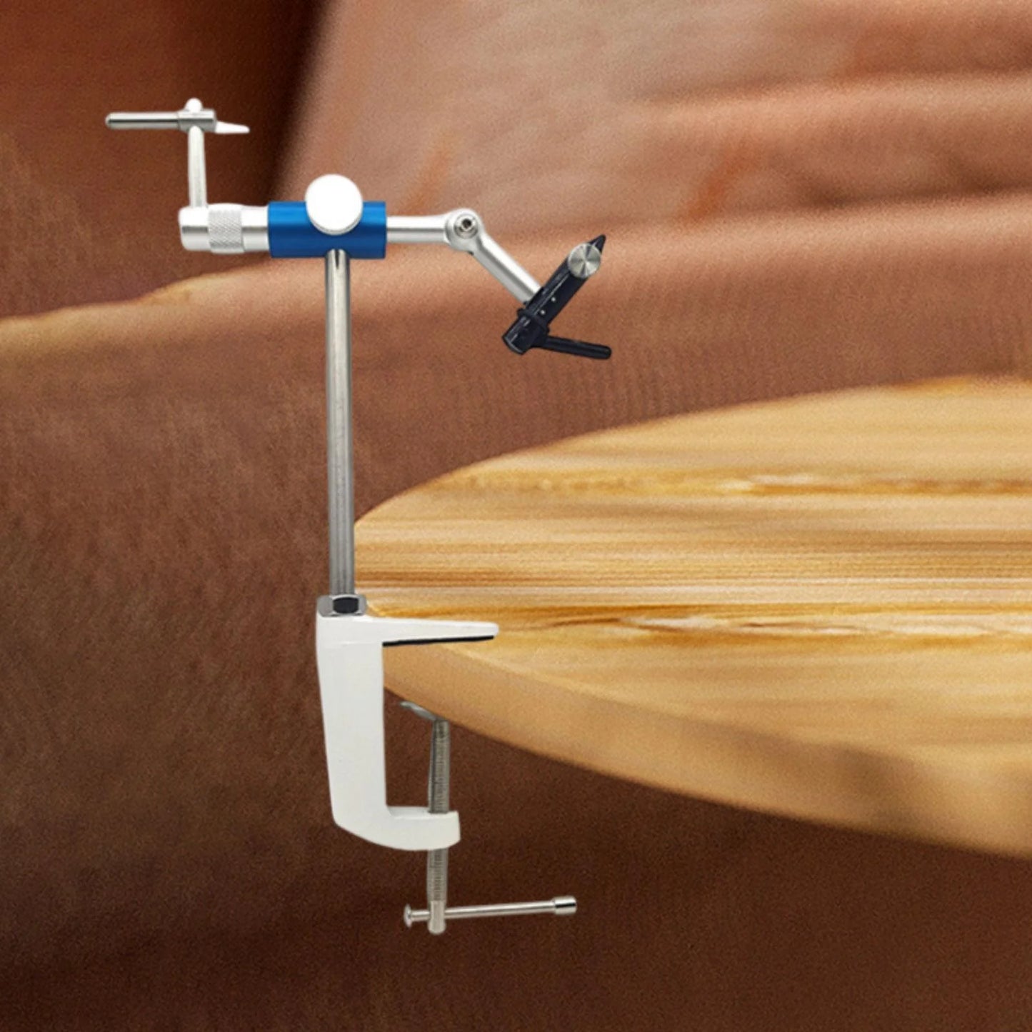 Rotary Fly Tying Vise with 360 Degree Rotation and Steel Hardened Jaw U455