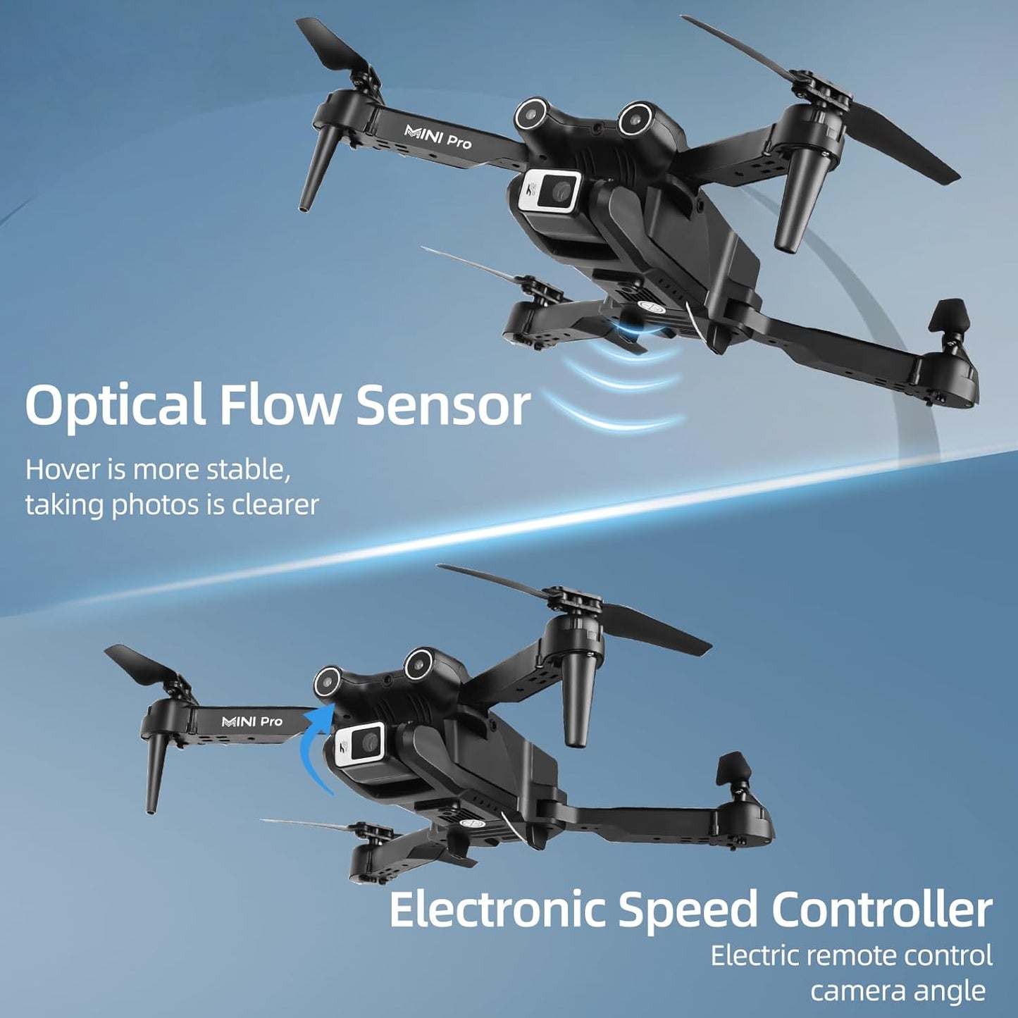 Mini Drone with Camera for Adults Kids, 1080P HD FPV Foldable RC Quadcopter with Carrying Case F398095