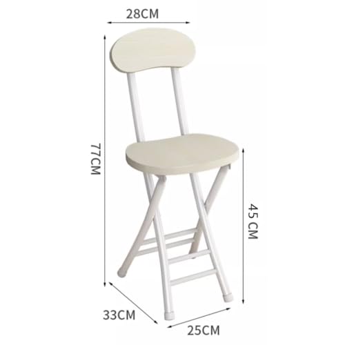 18" Folding Stool with Backrest, Portable for Outdoor Travel B6802