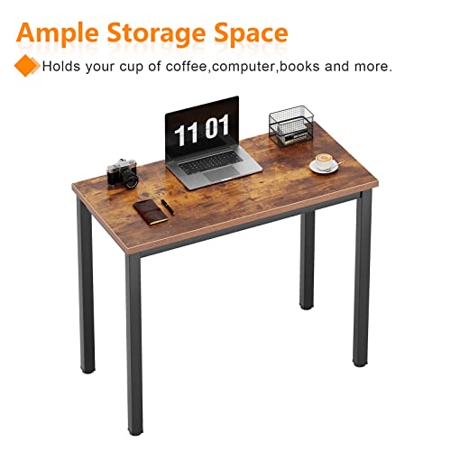 31 Inch Small Computer Desk with Black Metal Frame X86162