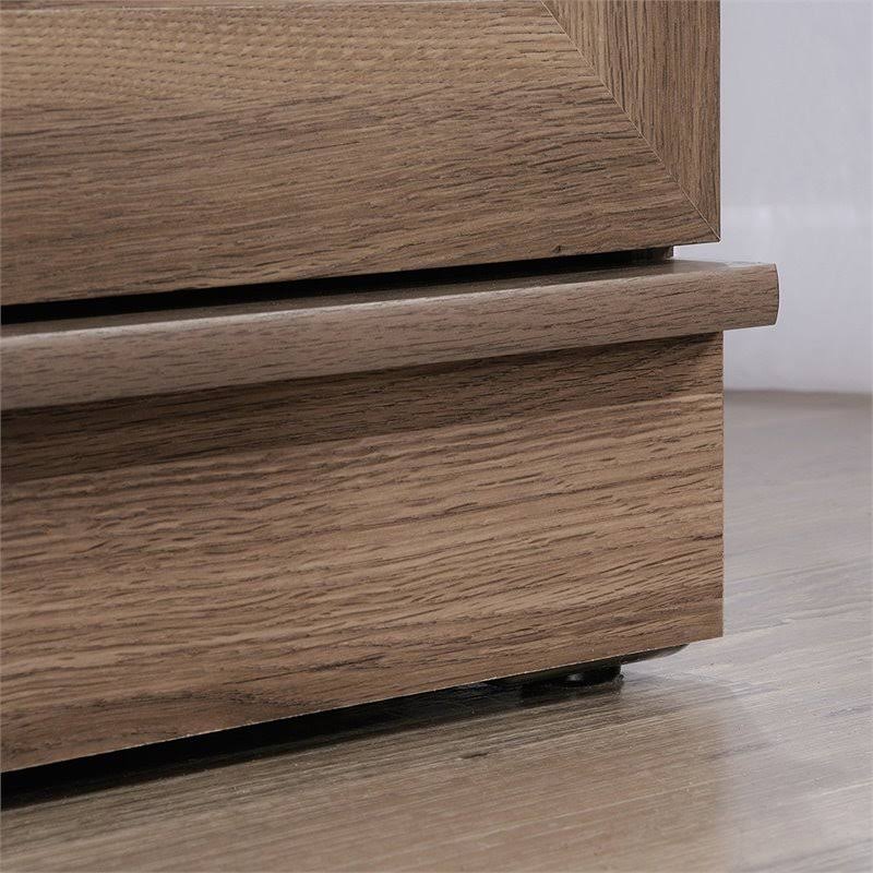 Pemberly Row Wardrobe Armoire with Drawer in Salt Oak P190188
