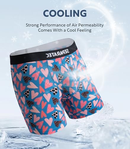 Separatec Men's Boxer Briefs with Dual Pouch Support, 3 Pack P45074