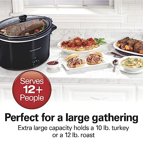 Hamilton Beach Stay or Go 6-Quart Portable Slow Cooker, Black U3266