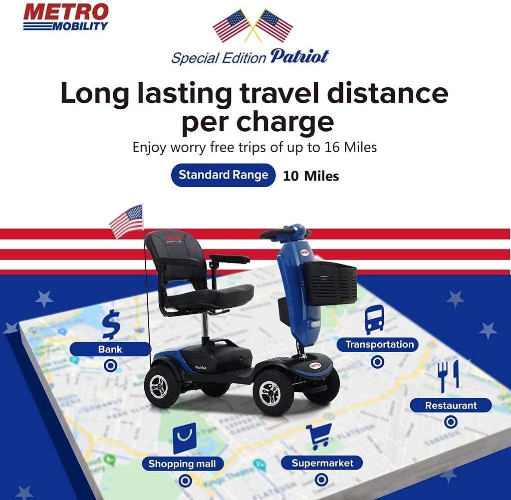 PATRIOT 4 Wheel Folding Mobility Scooter Y98082