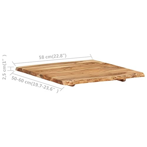 Solid Acacia Wood Table Top for RV, Workbench, Coffee Table W874866