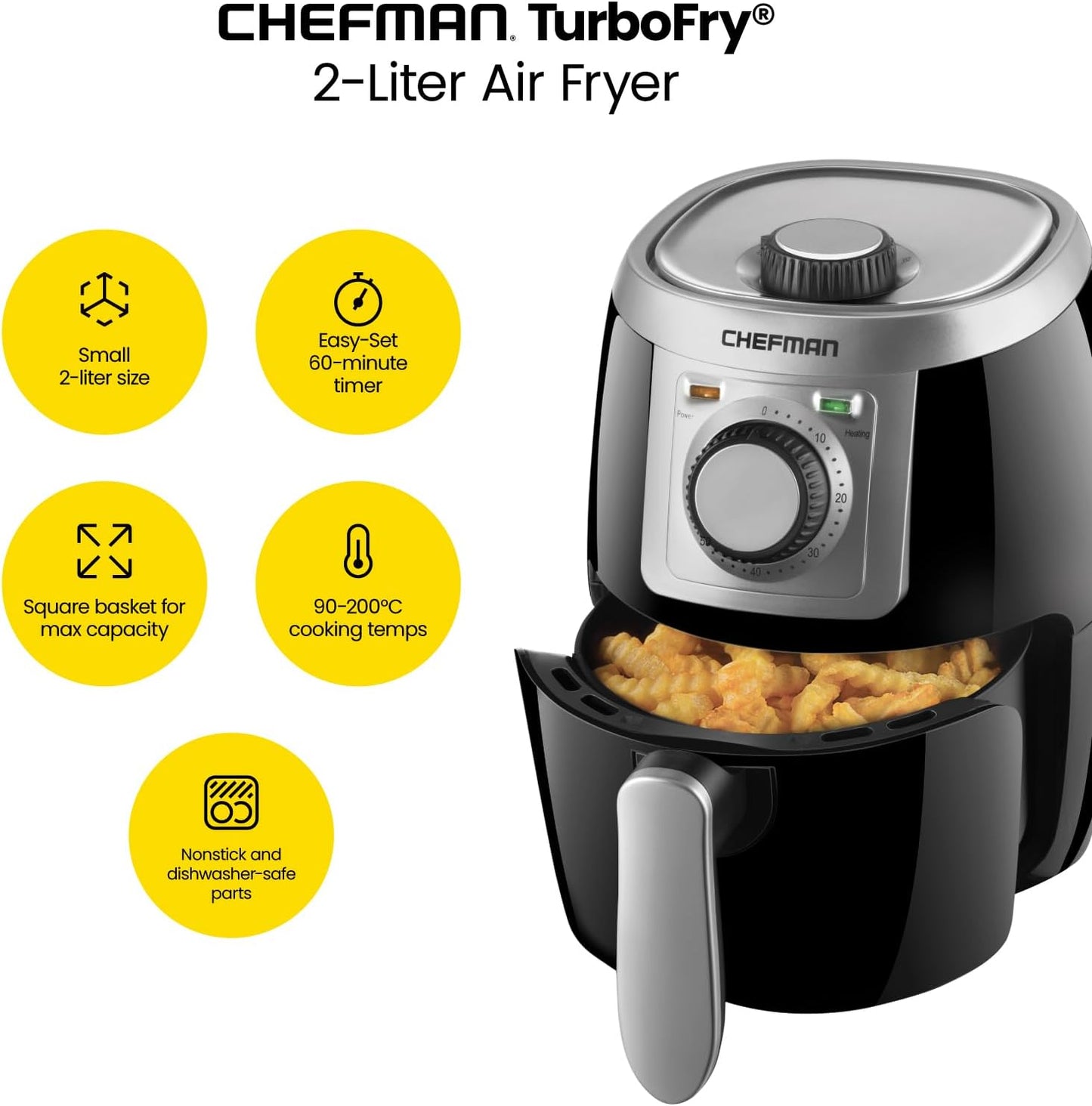 CHEFMAN Air Fryer with Rotisserie and Dehydrator, 10L Capacity J72587