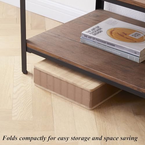 Paper Folding Telescopic Sofa Stool Brown L583519