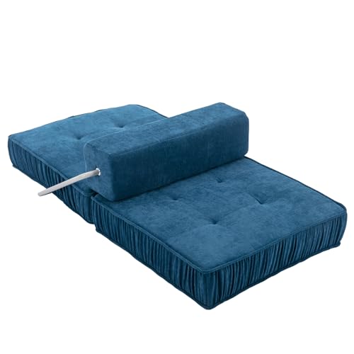 Folding Sofa Bed Futon Sleeper Chair with Removable Back Cushion Gray K245