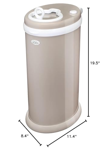 Ubbi Steel Diaper Pail, Odor Locking, Terrazzo E17089