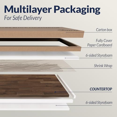 Solid Wood Table Top, Dark Walnut Acacia Desktop for Standing Desk E887