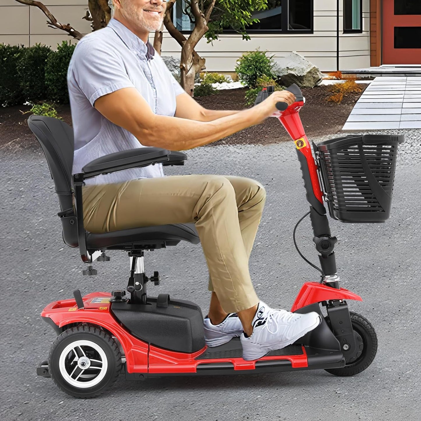Magshion 3-Wheel Folding Mobility Scooter for Adults S71968