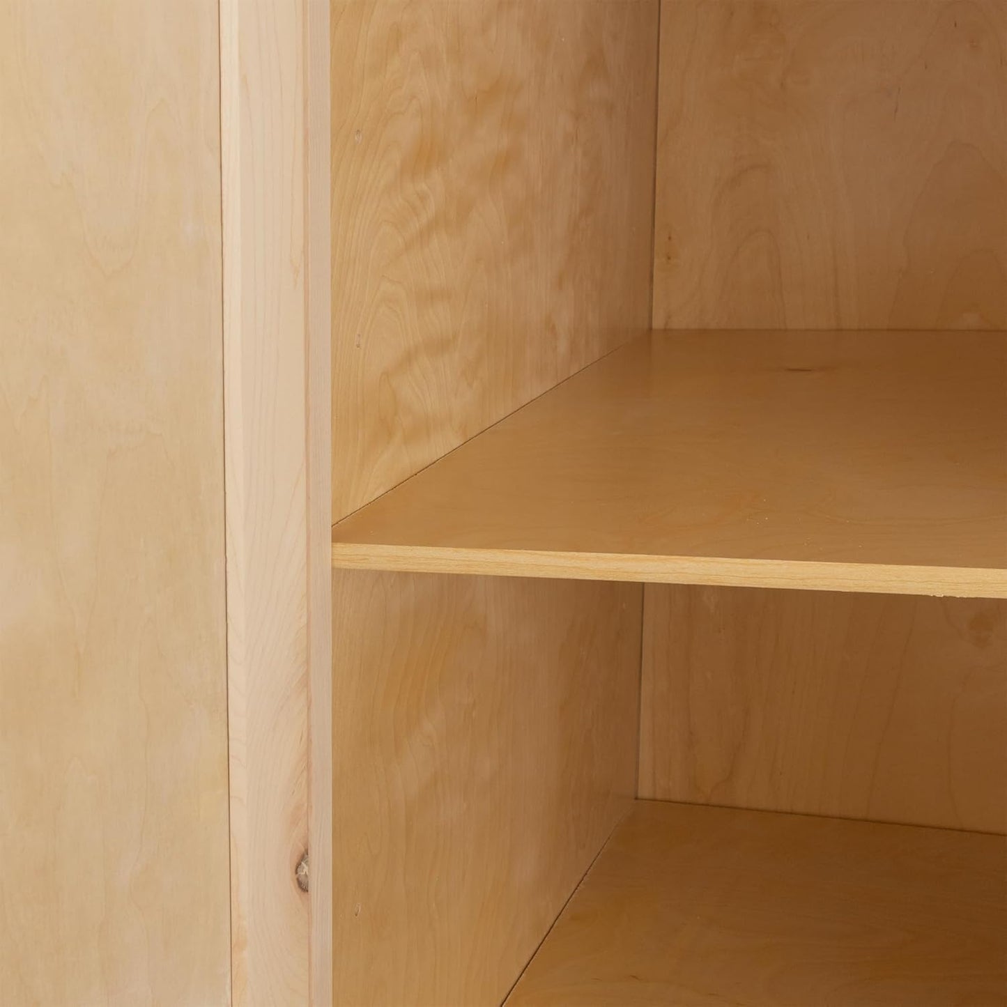 Quicklock RTA Shaker Base Kitchen Cabinet Pantry, 100% Plywood, Soft Close, Raw Maple Q901
