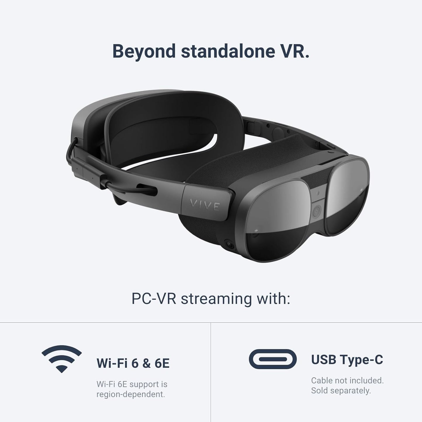 HTC VIVE XR Elite Deluxe Pack Mixed Reality PC VR Headset with Controllers S72042