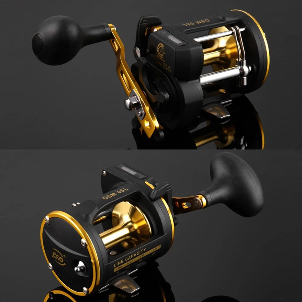 Walmeck Full Metal Trolling Fishing Reel Right Hand C750249