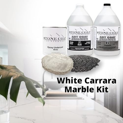 Stone Coat Countertops Epoxy Kit (1 Gal) Heat Resistant Food Safe UV Resistant H23179