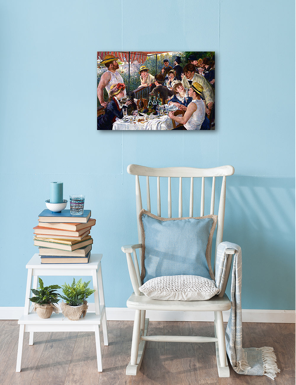 DECORARTS - Luncheon of the Boating Party by Pierre-Auguste Renoir, Giclee Print on Canvas, 18x12" E785