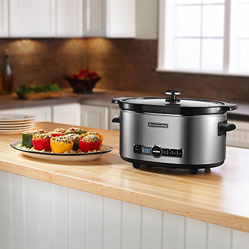 KitchenAid KSC6223SS 6-Qt Slow Cooker, Stainless Steel X7425
