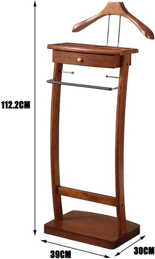 Solid Wood Suit Rack with Pants Bracket and Tie Holder L88096