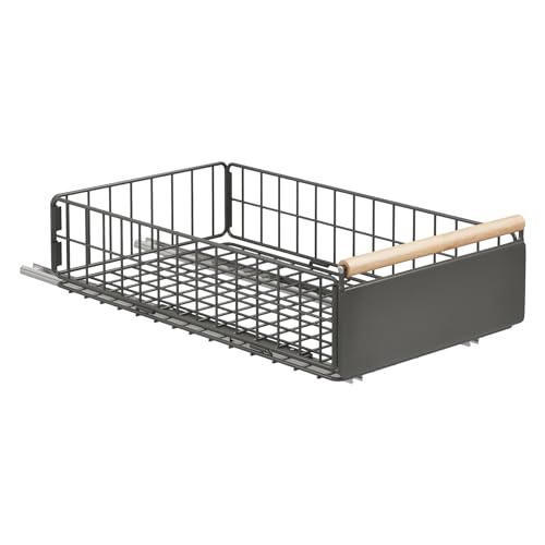 Pull Out Cabinet Organizer,Pull Out Drawers for Kitchen Cabinets with Wooden Handle,No Need Drill Slide Out Cabinet Organizer,Cabinet Roll Out Drawers for Kitchen,Pantry,Bedroom,Office,7.8" H