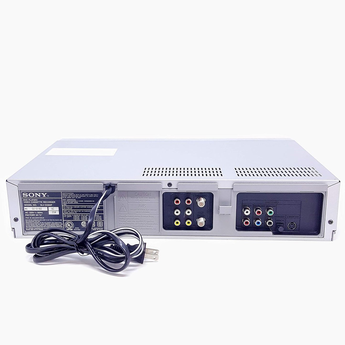 Sony SLV-D360P DVD Player VHS Combo with Progressive Scan Z227