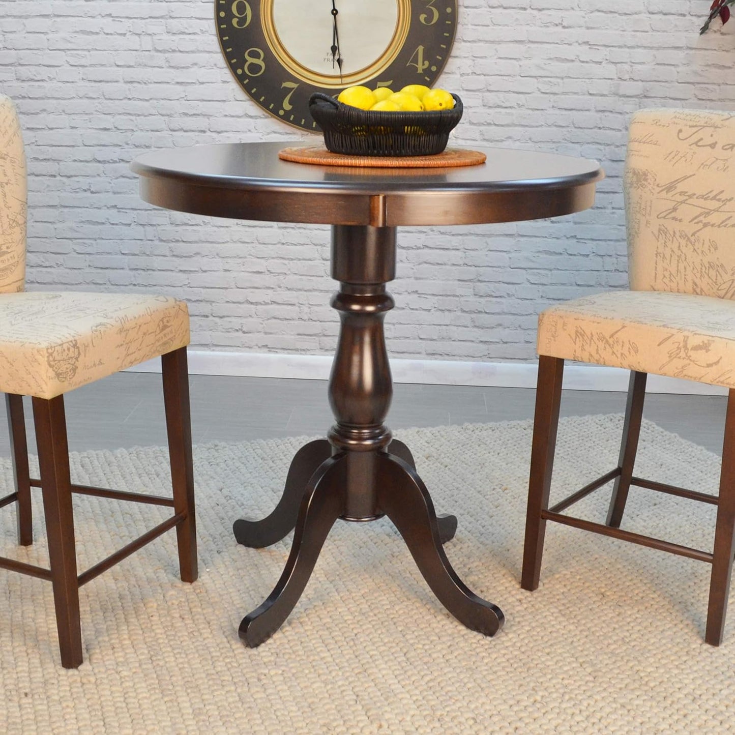 Carolina Chair & Table A3630B-ESP Counter Table, 30 Inch, Espresso U4354