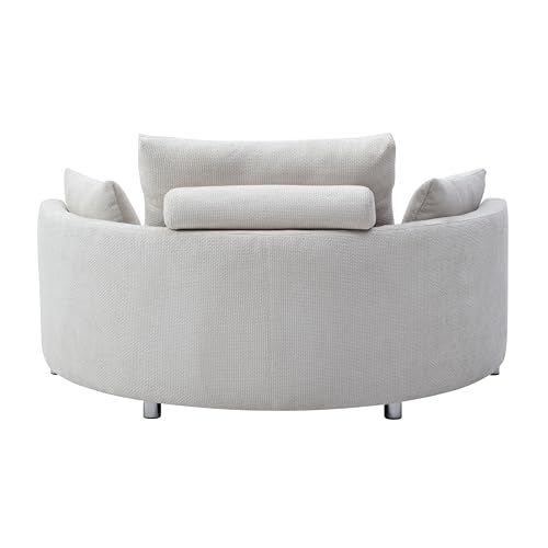 Foldable Sleeper Sofa Bed with 3 Elastic Pillows, Burgundy N72103