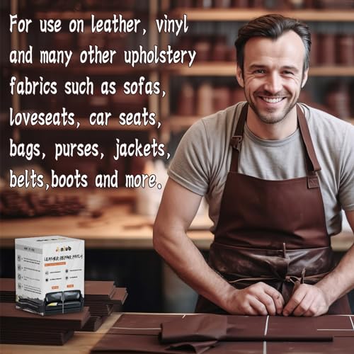 Leather Repair Patch Kit, 3x60 inches, Waterproof Tape for Sofas & Furniture (Brown) Y274