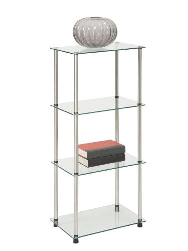 Convenience Concepts Designs2Go Classic Glass 4 Tier Tower A800745
