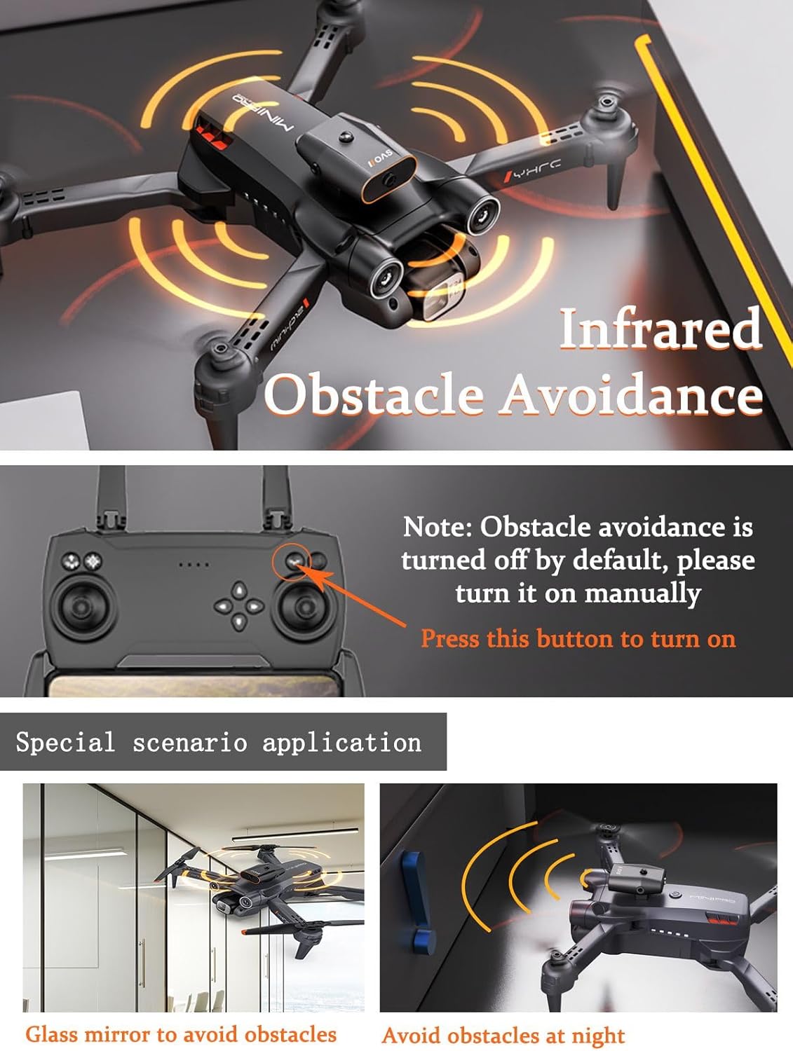 Drone with Camera for Adults Kids, 1080P HD FPV, 90° Adjustable Lens, RC Quadcopter Z649