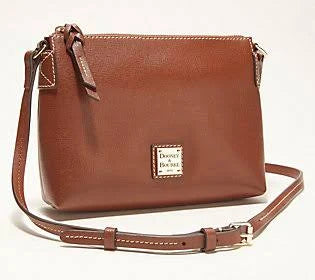 Dooney u0026 Bourke Saffiano Leather Crossbody Pouchette ,Amber