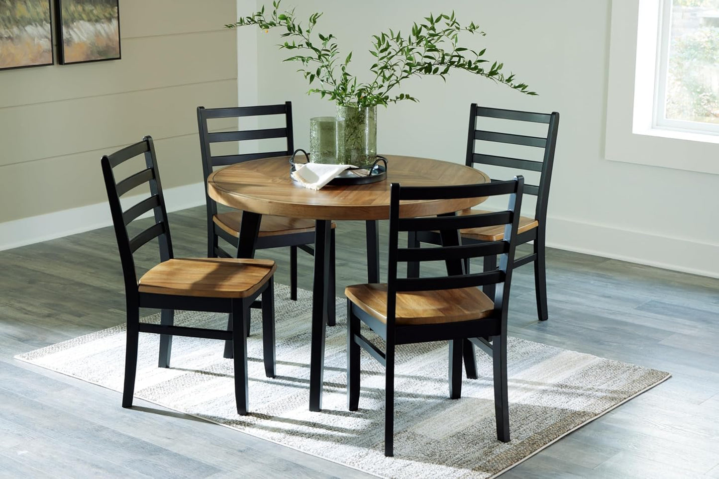 Signature Design by Ashley Blondon Dining Table and 4 Chairs, Set of 5 I35229