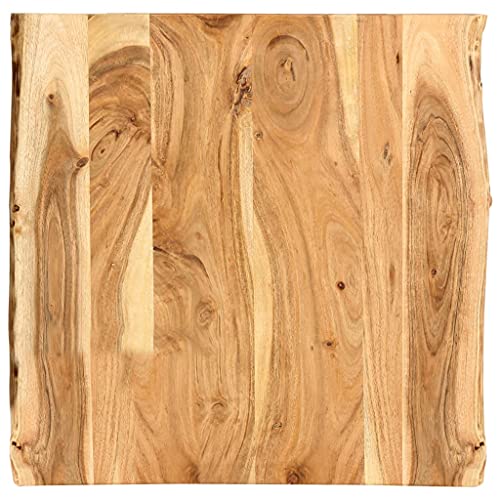Universal Table Top rv Table top Workbench top Table Top Solid Acacia Wood 22.8" x(19.7"-23.6") x1 for Coffee Table, Office Desk, Bar Table