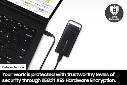 SAMSUNG T5 EVO Portable SSD 2TB, USB 3.2 Gen 1, Black B997552