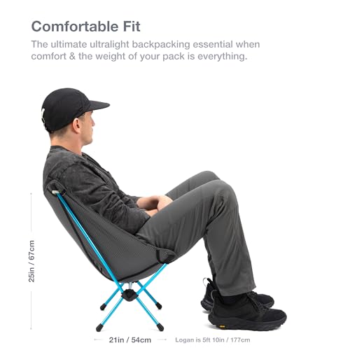 Helinox Chair Zero Ultralight Compact Backpacking Chair, Black Y509254
