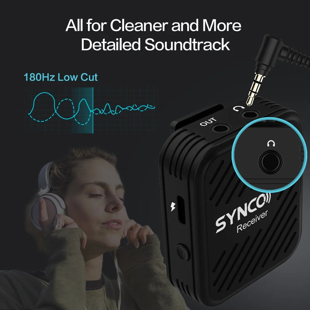 SYNCO G1(A1) 2.4G Wireless Microphone System with 1 Transmitter & 1 Receiver & 1 Lavalier Microphone L5895