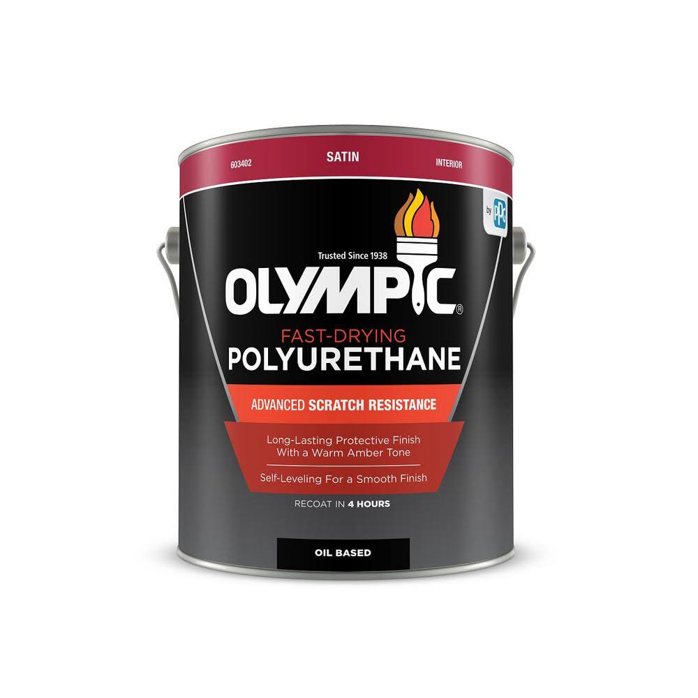 Olympic 1-gal. Satin Oil-Based Fast-Drying Interior Polyurethane