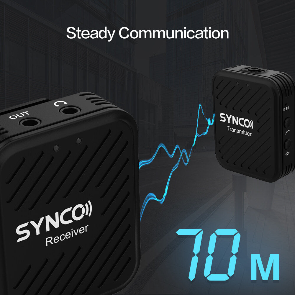 SYNCO G1(A1) 2.4G Wireless Microphone System with 1 Transmitter & 1 Receiver & 1 Lavalier Microphone L5895