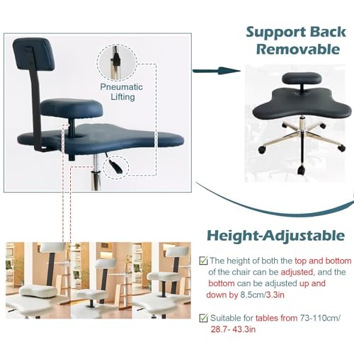 Cross Legged Office Chair with Brake Wheel & Lumbar Support S3039
