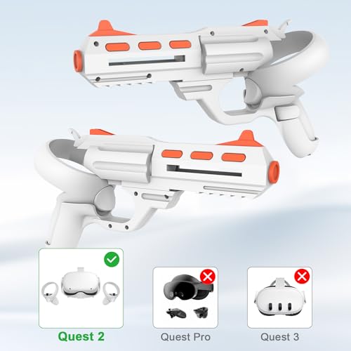 Relohas VR Gun Stock for Meta Quest 2, Weighted Controller Grips W29583