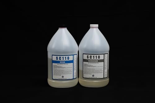 UV RESISTANT MARINE GRADE EPOXY RESIN * CLEAR * NON-TOXIC * BOAT * BAR TOP * TABLE TOP * FIBERGLASS * WOOD * LAMINATING (1 Gallon Kit)