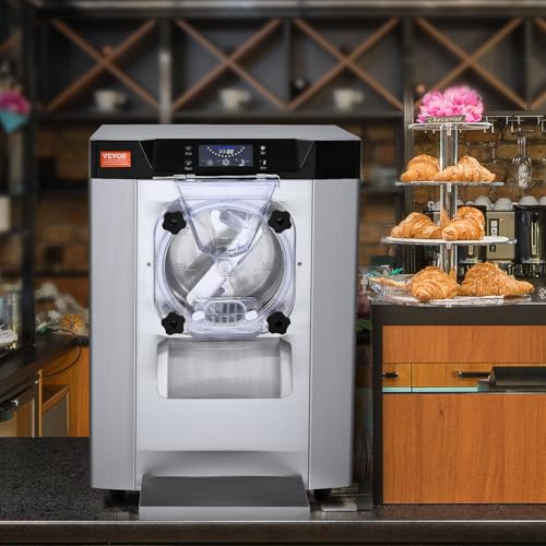 VEVOR Commercial Ice Cream Machine 1400W 20 Gph Hard Serve Maker with LED Display P923120